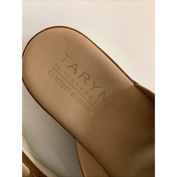 Taryn Rose Tayson Comfort By Design Wedge Sandals Tan Size 8.5 - Picture 3 of 5
